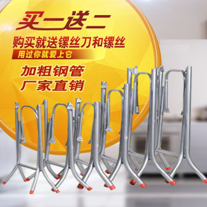 Modern Minimalist Stainless Steel Folding Table Legs Stand for Restaurant Banquet round Table Frame Market Stall Dining Table