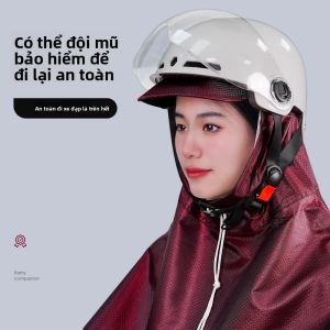 MONLEYTA | Áo mưa xe máy Oxford Cloth dày chống nước cho xe điện Đồ dùng chống mưa cho người lớn Đồ dùng chống mưa xe máy dành cho một người hai người