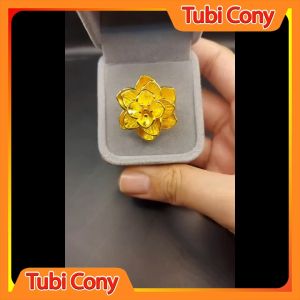 Nhẫn Nữ Hoa Mai Vàng N0301 -97-MT Tubi Cony Sang Trọng - Đi Chơi Đi TIệc Đều Rất Đẹp