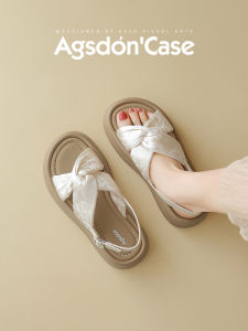 Agsdon | Butterfly Orchid Thick Bottom Sandals