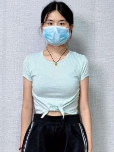 เสื้อยืดคอกลมแขนสั้นผ้าฝ้ายผสมสำหรับออกกำลังกาย วิ่ง โยคะ ฟิตเนส ทรงเข้ารูป ระบายอากาศได้ดี สำหรับผู้หญิงในฤดูร้อน