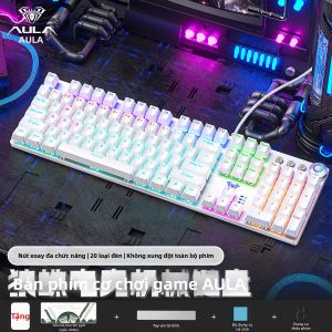 AULA | Bộ Bàn Phím và Chuột Chơi Game 3 Chế Độ Không Dây Bluetooth