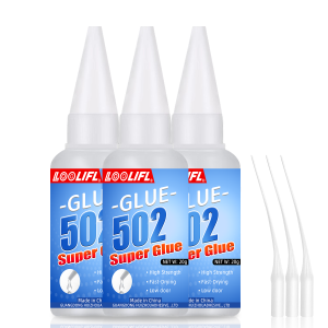 Loolifl 502 Super Glue 20g High Strength Instant Adhesive Fast Drying Multi-Purpose Cyanoacrylate Glue for DIY Crafts & Repairs