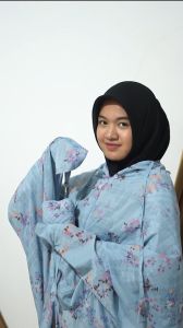 Mukena Terusan Dewasa Parasut Korea Jumbo 2in1 Pouch Terkecil & Mukena Traveling Mini Termurah