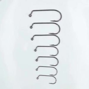 20PCS #1~6/0 High Carbon Steel Round Bend 60 Degree Jig Hook Big Size Thick Soft Worm Hooks Saltwater Freshwater Fishing Tackle