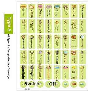 Luminous Night Switch Label Panel Light Decorative Wall Stickers Living Room Marking Stickers Home Decorations Switch Stickers