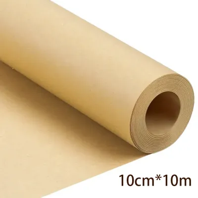 Brown Kraft Paper Ideal For Gift Wrapping Packing Roll For Moving Art Craft Shipping Floor Covering Wall 100% Recycled Material