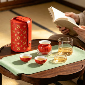 Bộ Trà Gongfu Du Lịch 1 Bình 3 Tách