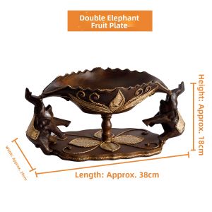 TAIMUJIA | Luxurious Decorative Fruit Plate Wooden