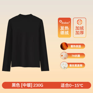 Áo Sơ Mi Lót Lông Cừu Hai Mặt Cổ Cao Cho Nữ Mùa Thu Đông Có Áo Khoác Ngoài Thời Trang Thường Ngày Cổ Tròn Dài Tay