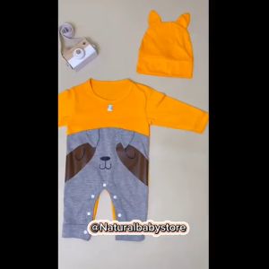 Sleepsuit Plus Topi Bayi: Set Jumper Bayi Termurah dan Berkualitas
