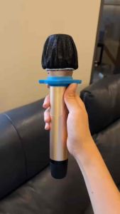 Hộp - 100 cái vỏ bọc Micro hát karaoke dùng một lần - bằng vải không dệt tiện lợi - vệ sinh sạch sẽ - quán Karaoke