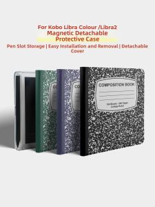 twosheep | Magnetic Separation Stylus Storage Foldable Stand Transparent Case for E-Reader Libra Model