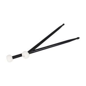IRIN | Nylon Felt Timpani Mallets 1 Pair Double-Sided Timpani Drum Stick with Water Drop Head Non-Slip Grip for Marching/Bass Drum