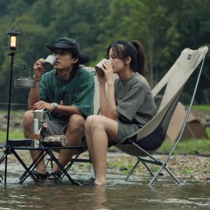 Naturehike เก้าอี้สนาม เก้าอี้พับ Portable Ultralight Camping Chair Outdoor รับน้ำหนัก 150kg YL06