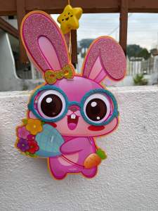 🏮Ready Stock现货🏮2023爆款儿童卡通中秋节LED手提音乐灯笼玩具PVC 手工DIY灯笼材料Mid-Autumn Festival Portable Musical Lantern