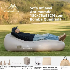 Mountainhiker | MOUNTAINHIKER Uptaded Fast Inflatable Sofa Air Bed Outdoor Portable Air Mattress Lazy Camping Automatic Inflatable Sleeping Mat