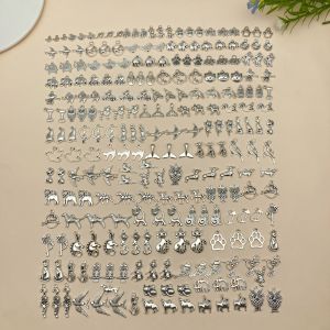 20/50/100pcs Vintage Silvery Animals Charms Pendants for DIY Bracelet Necklace Earrings Jewelry Making Accessories Wholesale