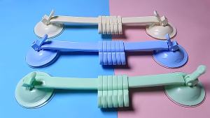 1pcs Powerful Suction Cup Type Hook 6 Rows for Kitchen Bathroom Corner Suspension Without Marks Hanger Hook