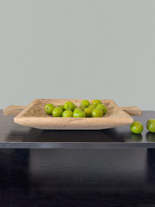 Rustic Round Wooden Tray