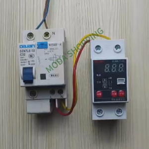 Din Rail Mount Intelligent Thermostat Auto Heating & Cooling Temperature Controller with 5M Waterproof NTC Sensor Probe