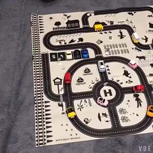 83*58cm/130*100cm Road Mat Children Traffic Car Map Educational Toy Road Plastic Carpet Playmat For Mats City Kids Toys Games