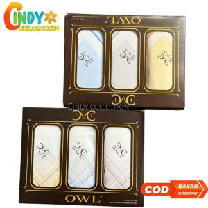 6 Pcs Sapu Tangan Pria Katun 42cm X 42cm Saputangan Premium Selampe Lelaki Cowok