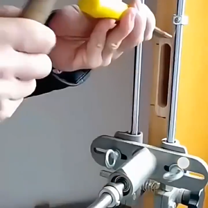 Mortice Lock Jig Set Mortiser Locksmith Woodworking Wood Door Fitting Slot Drill Carbide with Wrench