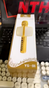 Micro karaoke cầm tay YS 91/90 kết nối Bluetooth âm thanh hay chuyên nghiệp