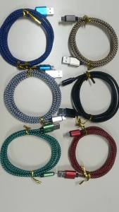 Cáp Sạc Nhanh Nylon Micro USB 2.4A Dành Cho Điện Thoại Di Động Samsung Galaxy A3/A5/A7 Và Các Thiết Bị Android - Có Sẵn Các Tùy Chọn 1M 2M 3M
