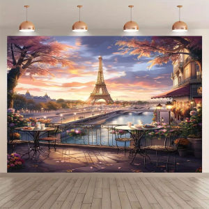 Vibrant Paris Eiffel Tower Sunset Cityscape Jigsaw Puzzle 500/1000/1200/2000PCS Stress Relief Puzzle Wall Art Decor Gift