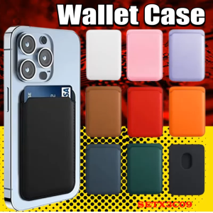 Magnetic Leather Wallet Card Holder Macsafe Phone Stand for Magsafe IPhone 15 14 13 Pro Max Mac Safe Support Telephone Bracket