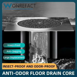 304 Stainless Steel Drainage Floor DrainThree-Way Drain Valve Universal Plug-In Drain Plug Back Flow Preventer 90° Deodorizing Floor Drain