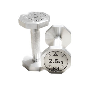 DAQIJIAN | Home Fitness Yoga Toning Weight Loss Stainless Steel Octagonal Dumbbell