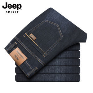 JEEP SPIRIT | Straight Loose Elastic Jeans Mens Trousers