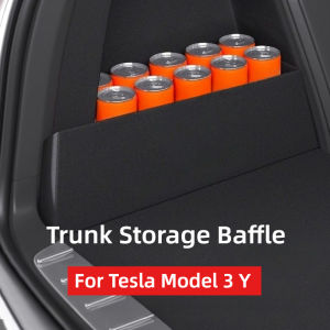 For Tesla Model Y Juniper 2025 Trunk Partitions Both Sides Trunk Storage Organizer for Tesla Model 3 Y Car Interior Accessories