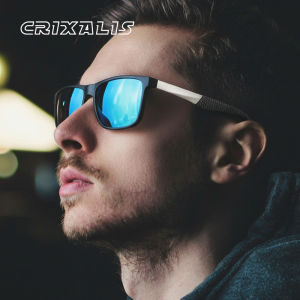 CRIXALIS Fashion Polarized Sunglasses For Men Square Anti Glare Mirror Night Driver Sun Glasses Women UV400 Outdoor Goggles Male