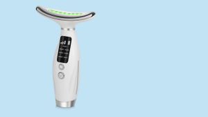 other | 7 Colors LED Lights Face Neck Beauty Device Vibration Massage Improve Neck Lines Home Use Face Lifting Machine 7 Modes 3 Levels