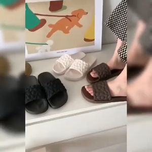 Slipper Women Casual Slippers Black and White Summer Soft Sole Flip Flops Kasut Selipar Wanita