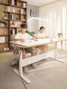 EYESPRO | Adjustable Electric Table for Home Office and Study White