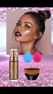 Kem làm sáng da toàn thân PHOERA Just Glow BODY LUMINIZER 101 Rose Gold giúp da mịn màng lấp lánh 30ml của Mỹ