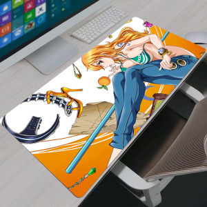 Bandai | Mouse Pad Gaming XL New Computer Home Pc One Piece Nami Girl Mousepad XXL Desk Mats Natural Rubber Office Anti Slip Mouse Pads