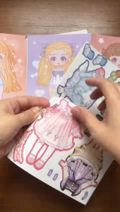 Buku Stiker DIY Ganti Baju Sticker Dress Up Fashion Sticker DIY Fashion Diary (5lembar)