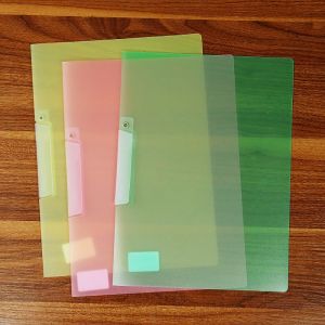 Thickened PP A4 File Folder Side Opening Buckle Type Transparent Music Score Storage Contract Document Folder Business Supplies