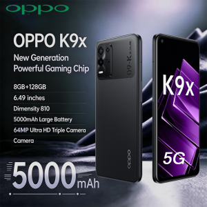 OPPO | OPPO K9x 6.49" 90Hz Display 8GB+128GB 64MP Cam 5000mAh Long Lasting Battery 5G LTEDual SIM Unlocked Smartphone