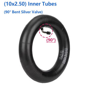 10x2.50 Thicker Inner Tube Bent Silver Valve 80/65-6 10x3.0 255x80 Inner Tube for Kugoo M4 M4Pro/Zero 10X Electric Scooter Parts