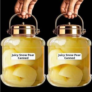 Snow Pear Canned Pears Glass Bottled
