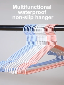 FurnishFiesta 10 piece pack  Bold Metal hanger Stainless Steel Drying Hanger Strong Cloth Hanger Non-Slip No Trace Suitable for indoor and outdoor use