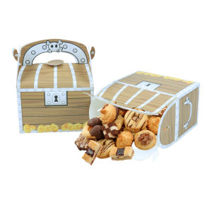 12Pc Cướp Biển Hộp Kho Báu Bộ Halloween Dự Tiệc Trẻ Em Kẹo Bánh Quy Lưu Trữ Tự Làm Hộp Quà Tặng Cho Tiệc Sinh Nhật Trang Trí