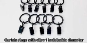 Isi 10 Ring Gorden Bulat Full Set Pengait Gorden Jendela Ring Pipa Gorden Dengan Klip Dan Pengait